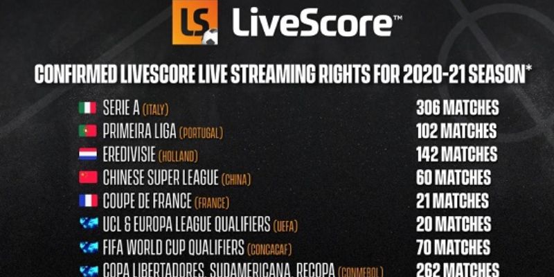 Livescore tương lai của trò chơi